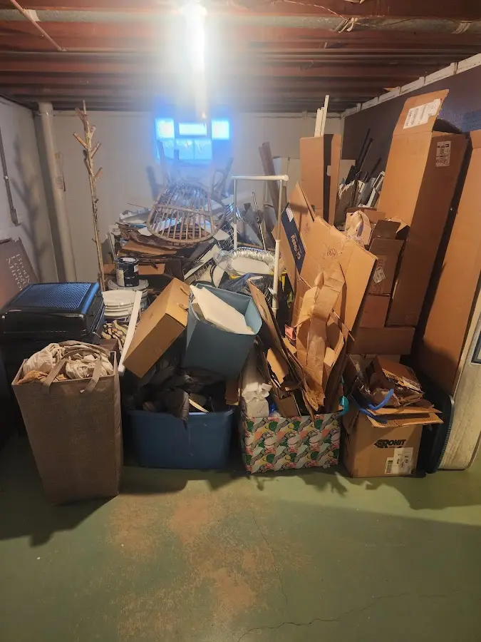 Roll-off dumpster container at job site for 20 Yard Dumpster Rental in Jupiter Farms